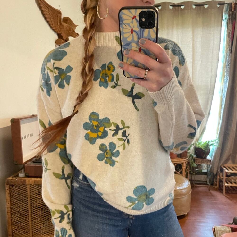 Loft Floral Spring Sweater